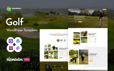 Greingolf – motyw WordPress dla klubu golfowego i sportów golfowych