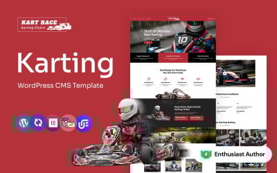 kartrace - Karting Club Víceúčelové téma WordPress Elementor