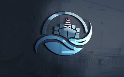 Lyx fraktföretag logotyp mall vektor