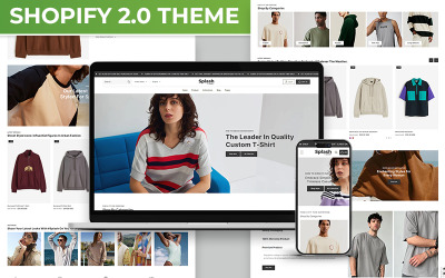 Splash – Čistá móda a nejlepší oblečení Shopify Víceúčelový motiv Shopify 2.0