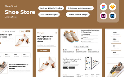 ShoeSpot – Úvodní stránka obchodu s obuví V1