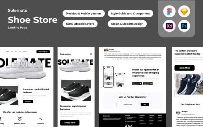 Solemate - Pagina di destinazione del negozio di scarpe V1