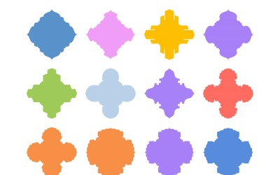 Islamic Emblem Design Glyph Set 12 - 1