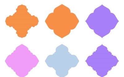 Set di glifi con disegno emblema islamico 6 - 15