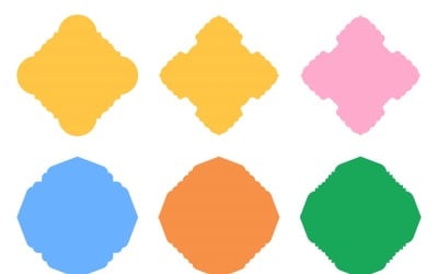 Set di glifi con disegno emblema islamico 6 - 17