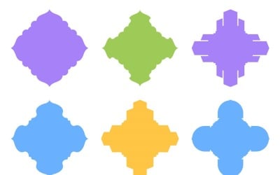 Set di glifi con disegno emblema islamico 6 - 1