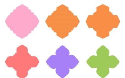 Set di glifi con disegno emblema islamico 6 - 23