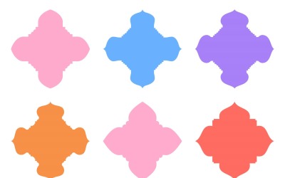 Set di glifi con disegno emblema islamico 6 - 25