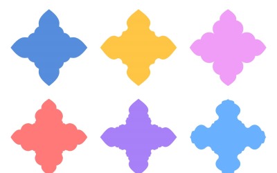 Set di glifi con disegno emblema islamico 6 - 33