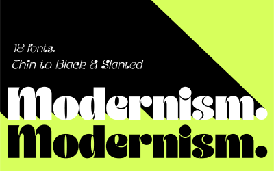JT Modernisme | Funky lettertype