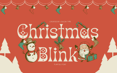 Kerstknipper | Speels lettertype