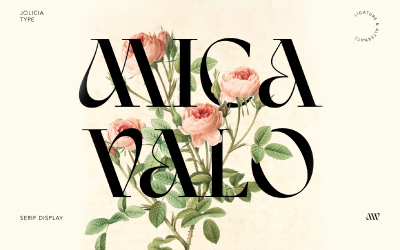 Мика Вало | Элегантный шрифт с засечками