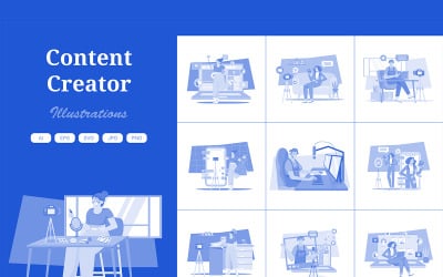 M509_ Content Creator Illustration Pack 3