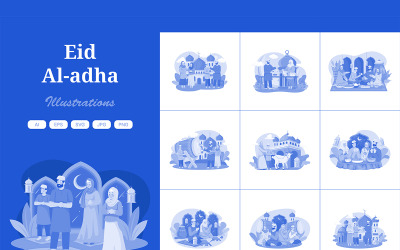 M514_ Pacchetto illustrazioni Eid Mubarak 2
