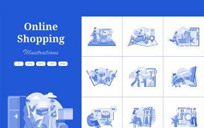 M535_ Pacchetto illustrazioni acquisti online 3