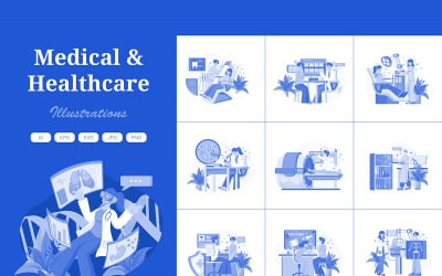 M556_ Medical &amp;amp; Healthcare Illustrations