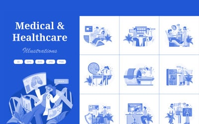 M556_ Medikal ve Sağlık Hizmetleri İllüstrasyonları