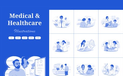 M558_ Illustrationspaket 2 für Medizin und Gesundheitswesen