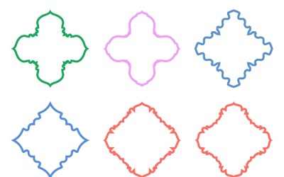 Set di linee in grassetto con design emblema islamico 6 - 18