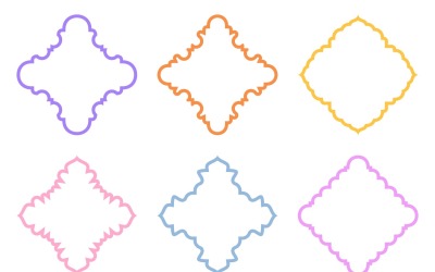 Set di linee in grassetto con design emblema islamico 6 - 29