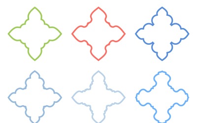 Set di linee in grassetto con design emblema islamico 6 - 33