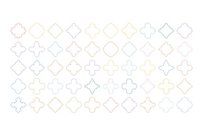 Islamic Emblem Design Thin Line Set 50 - 2