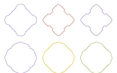 Islamic Emblem Design Thin Line Set 6 - 17