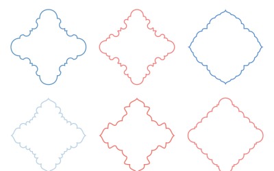 Set di linee sottili con design emblema islamico 6 - 29
