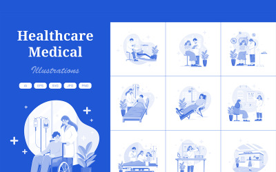M501_ Pacchetto illustrazioni mediche e sanitarie 4