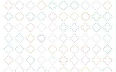Set di linee sottili con design emblema islamico 100 - 2