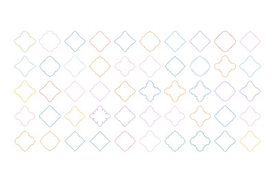 Set di linee sottili con design emblema islamico 50 - 3