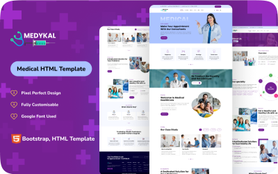 Medykal - Medische Bootstrap HTML-sjabloon