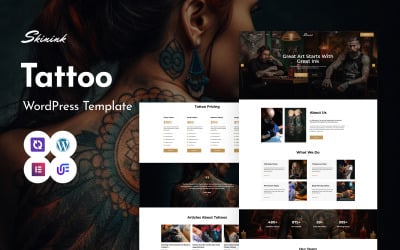 Skinink - Tattoo Artist Multipurpose WordPress Elementor Theme