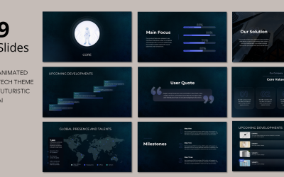 Animated PPT Template_Dark Version_Automation Ai Related - Custom Logo