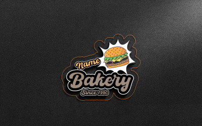 Bäckerei-Logo-Vorlage - Bäckerei-Logo - Modernes Bäckerei-Logo
