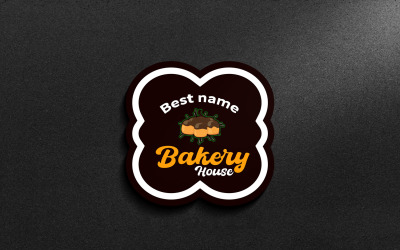 Pékség logósablon-pékségbolt logója-modern pékség logó...26