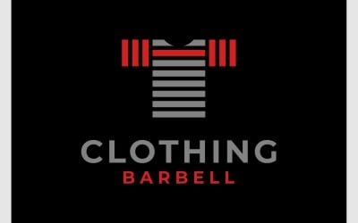 Camiseta Roupas Barbell Gym Logo