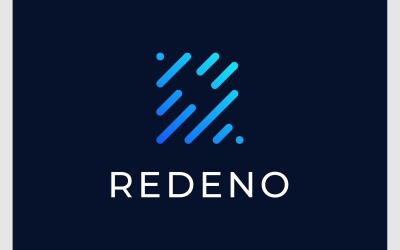 Letter R Solution Technology Logo