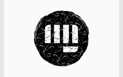Logo di struttura di Grunge di lotta di punzone