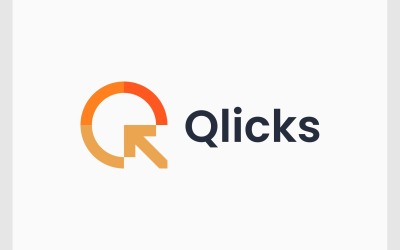 Logo strzałki docelowej litery Q