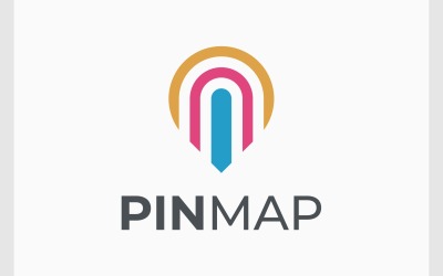 Pin Harita Konumu GPS Logosu