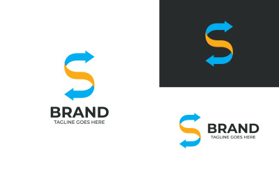 S Arrow Logo Design Template