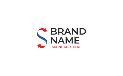 S Pfeil Logo Vorlage Design