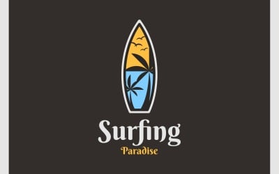 Surfboard Surfing Surf Beach Logo