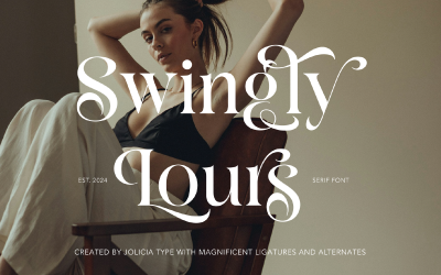Swingly Lours | Muhteşem Yazı Tipi