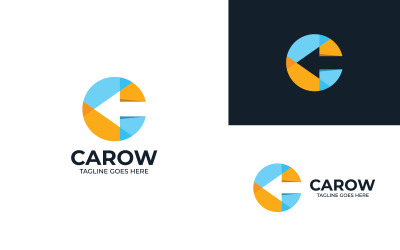 Szablon projektu logo strzałki C