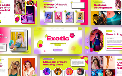 Exotic — креативный шаблон Keynote