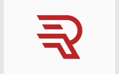 Nowoczesne logo ruchu litery R