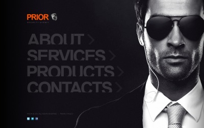 Website sjabloon voor privé-detective