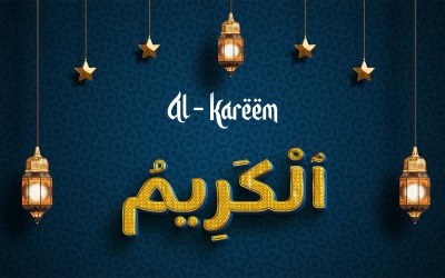 Diseño creativo del logotipo de la marca AL-KAREEM